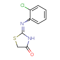(2Z)-2-[(2-chlorophenyl)imino]-1,3-thiazolidin-4-one