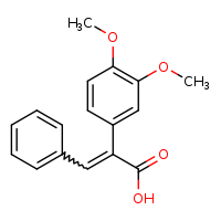 (2Z)-2-(3,4-dimethoxyphenyl)-3-phenylprop-2-enoic acid