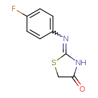 (2Z)-2-[(4-fluorophenyl)imino]-1,3-thiazolidin-4-one