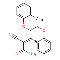 (2Z)-2-cyano-3-{2-[2-(2-methylphenoxy)ethoxy]phenyl}prop-2-enamide