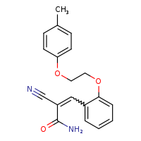 (2Z)-2-cyano-3-{2-[2-(4-methylphenoxy)ethoxy]phenyl}prop-2-enamide