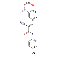 (2Z)-2-cyano-3-(4-methoxy-3-nitrophenyl)-N-(4-methylphenyl)prop-2-enamide