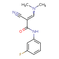 (2Z)-2-cyano-3-(dimethylamino)-N-(3-fluorophenyl)prop-2-enamide
