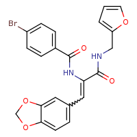 (2Z)-3-(2H-1,3-benzodioxol-5-yl)-2-[(4-bromophenyl)formamido]-N-(furan-2-ylmethyl)prop-2-enamide