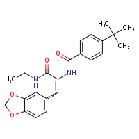 (2Z)-3-(2H-1,3-benzodioxol-5-yl)-2-[(4-tert-butylphenyl)formamido]-N-ethylprop-2-enamide