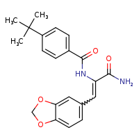 (2Z)-3-(2H-1,3-benzodioxol-5-yl)-2-[(4-tert-butylphenyl)formamido]prop-2-enamide