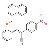 (2Z)-3-[2-(naphthalen-1-ylmethoxy)phenyl]-2-(4-nitrophenyl)prop-2-enenitrile