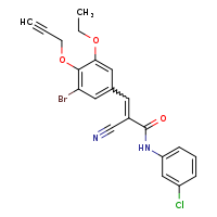 (2Z)-3-[3-bromo-5-ethoxy-4-(prop-2-yn-1-yloxy)phenyl]-N-(3-chlorophenyl)-2-cyanoprop-2-enamide