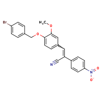 (2Z)-3-{4-[(4-bromophenyl)methoxy]-3-methoxyphenyl}-2-(4-nitrophenyl)prop-2-enenitrile