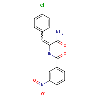 (2Z)-3-(4-chlorophenyl)-2-[(3-nitrophenyl)formamido]prop-2-enamide