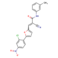 (2Z)-3-[5-(2-chloro-4-nitrophenyl)furan-2-yl]-2-cyano-N-(3-methylphenyl)prop-2-enamide