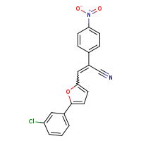(2Z)-3-[5-(3-chlorophenyl)furan-2-yl]-2-(4-nitrophenyl)prop-2-enenitrile