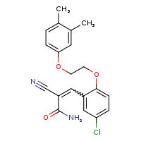 (2Z)-3-{5-chloro-2-[2-(3,4-dimethylphenoxy)ethoxy]phenyl}-2-cyanoprop-2-enamide
