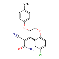 (2Z)-3-{5-chloro-2-[2-(4-methylphenoxy)ethoxy]phenyl}-2-cyanoprop-2-enamide