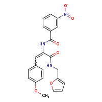 (2Z)-N-(furan-2-ylmethyl)-3-(4-methoxyphenyl)-2-[(3-nitrophenyl)formamido]prop-2-enamide