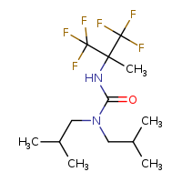 3-(1,1,1,3,3,3-hexafluoro-2-methylpropan-2-yl)-1,1-bis(2-methylpropyl)urea