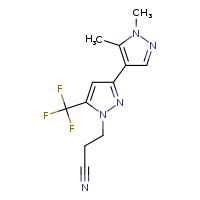 3-[1',5'-dimethyl-5-(trifluoromethyl)-[3,4'-bipyrazol]-1-yl]propanenitrile