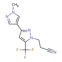 3-[1'-methyl-5-(trifluoromethyl)-[3,4'-bipyrazol]-1-yl]propanenitrile