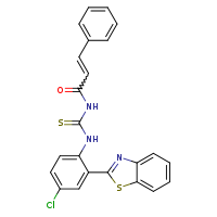 3-[2-(1,3-benzothiazol-2-yl)-4-chlorophenyl]-1-[(2E)-3-phenylprop-2-enoyl]thiourea