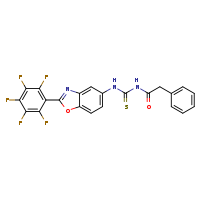 3-[2-(2,3,4,5,6-pentafluorophenyl)-1,3-benzoxazol-5-yl]-1-(2-phenylacetyl)thiourea