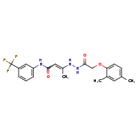 3-[2-(2,4-dimethylphenoxy)acetohydrazido]-N-[3-(trifluoromethyl)phenyl]but-2-enamide