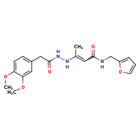 3-[2-(3,4-dimethoxyphenyl)acetohydrazido]-N-(furan-2-ylmethyl)but-2-enamide