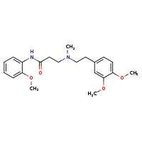 3-{[2-(3,4-dimethoxyphenyl)ethyl](methyl)amino}-N-(2-methoxyphenyl)propanamide