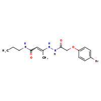 3-[2-(4-bromophenoxy)acetohydrazido]-N-propylbut-2-enamide
