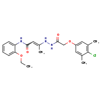 3-[2-(4-chloro-3,5-dimethylphenoxy)acetohydrazido]-N-(2-ethoxyphenyl)but-2-enamide