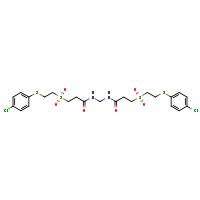 3-{2-[(4-chlorophenyl)sulfanyl]ethanesulfonyl}-N-[(3-{2-[(4-chlorophenyl)sulfanyl]ethanesulfonyl}propanamido)methyl]propanamide
