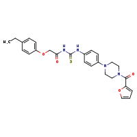 3-[2-(4-ethylphenoxy)acetyl]-1-{4-[4-(furan-2-carbonyl)piperazin-1-yl]phenyl}thiourea