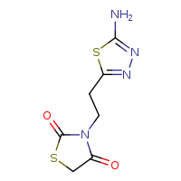 3-[2-(5-amino-1,3,4-thiadiazol-2-yl)ethyl]-1,3-thiazolidine-2,4-dione