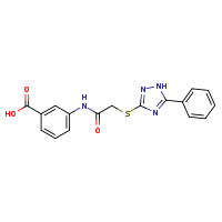 3-{2-[(5-phenyl-1H-1,2,4-triazol-3-yl)sulfanyl]acetamido}benzoic acid