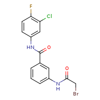 3-(2-bromoacetamido)-N-(3-chloro-4-fluorophenyl)benzamide
