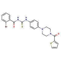 3-(2-bromobenzoyl)-1-{4-[4-(thiophene-2-carbonyl)piperazin-1-yl]phenyl}thiourea