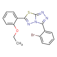 3-(2-bromophenyl)-6-(2-ethoxyphenyl)-[1,2,4]triazolo[3,4-b][1,3,4]thiadiazole