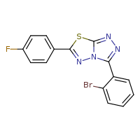 3-(2-bromophenyl)-6-(4-fluorophenyl)-[1,2,4]triazolo[3,4-b][1,3,4]thiadiazole