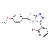 3-(2-bromophenyl)-6-(4-methoxyphenyl)-[1,2,4]triazolo[3,4-b][1,3,4]thiadiazole
