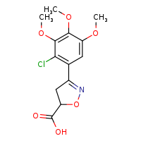 3-(2-chloro-3,4,5-trimethoxyphenyl)-4,5-dihydro-1,2-oxazole-5-carboxylic acid