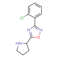3-(2-chlorophenyl)-5-(pyrrolidin-2-yl)-1,2,4-oxadiazole