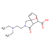 3-[2-(diethylamino)ethyl]-4-oxo-10-oxa-3-azatricyclo[5.2.1.0¹,?]dec-8-ene-6-carboxylic acid