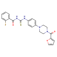 3-(2-fluorobenzoyl)-1-{4-[4-(furan-2-carbonyl)piperazin-1-yl]phenyl}thiourea