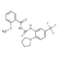 3-(2-methoxybenzoyl)-1-[2-(pyrrolidin-1-yl)-5-(trifluoromethyl)phenyl]thiourea