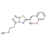 3-(2-methoxyethyl)-6-[(1E)-2-(2-methoxyphenyl)ethenyl]-[1,2,4]triazolo[3,4-b][1,3,4]thiadiazole