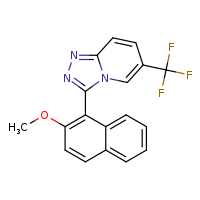 3-(2-methoxynaphthalen-1-yl)-6-(trifluoromethyl)-[1,2,4]triazolo[4,3-a]pyridine