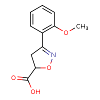 3-(2-methoxyphenyl)-4,5-dihydro-1,2-oxazole-5-carboxylic acid