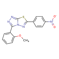 3-(2-methoxyphenyl)-6-(4-nitrophenyl)-[1,2,4]triazolo[3,4-b][1,3,4]thiadiazole