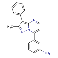 3-{2-methyl-3-phenylpyrazolo[1,5-a]pyrimidin-7-yl}aniline