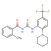 3-(2-methylbenzoyl)-1-[2-(piperidin-1-yl)-5-(trifluoromethyl)phenyl]thiourea