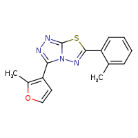 3-(2-methylfuran-3-yl)-6-(2-methylphenyl)-[1,2,4]triazolo[3,4-b][1,3,4]thiadiazole